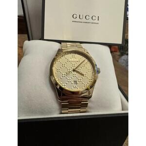 Gucci G-Timeless 38mm Stainless Steel & Yellow Gold PVD Men's Watch (YA126461)